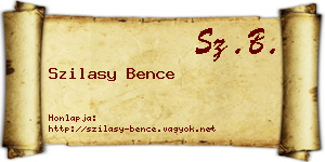 Szilasy Bence névjegykártya